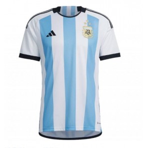 Lacne Muži Futbalové dres Argentína MS 2022 Krátky Rukáv - Domáci